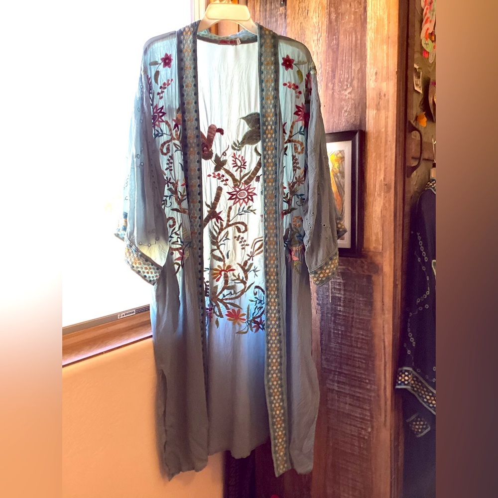 Kimono - Johnny Was - Grey Blue - Large